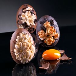 Moldes de silicona pequeños huevos de Pascua, Pequeños huevos de Pascua moldes de chocolate, Moldes de silicona para reposteria
